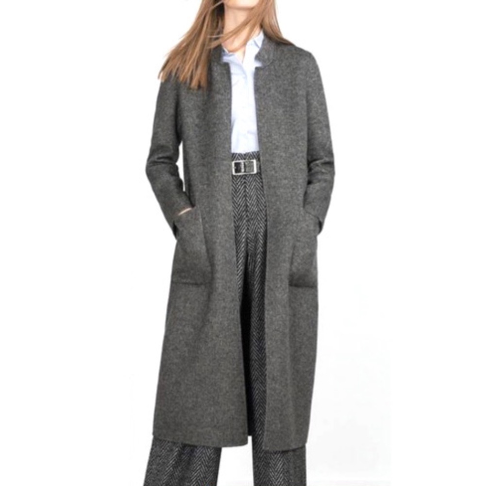 ZARA grey long coat/XS